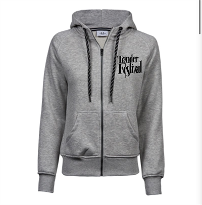 Tønder Festival Zip Hoodie - Dame - Grå