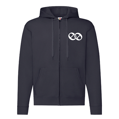 EE Fruit of the Loom Zip-Hoodie Navy