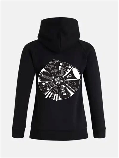 Tønder Festival Zip Hoodie Års logo 2025 - Dame - Sort