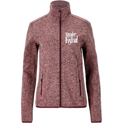 Tønder Festival Strik Fleece TF logo  - Dame - Lys Mahogni 