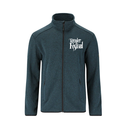 Strik/fleece jakke Herre navy